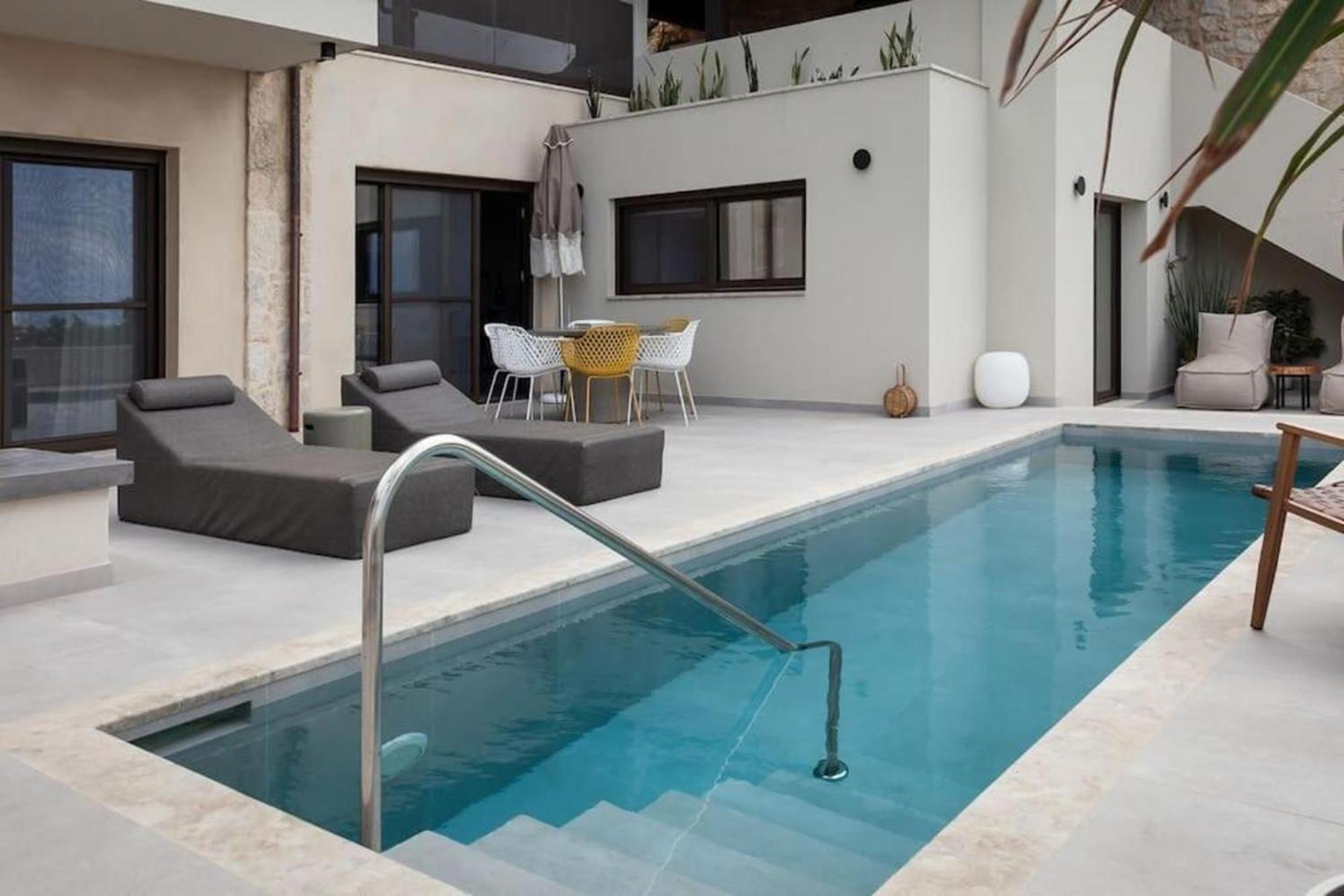Orama Luxury Suite 3 Bedrooms With Private Pool Herszonisszosz Kültér fotó