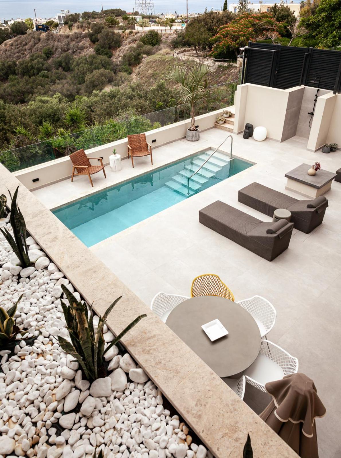 Orama Luxury Suite 3 Bedrooms With Private Pool Herszonisszosz Kültér fotó